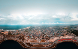 Vue panoramique de Lekki, au sud de Lagos, et bientôt connectée à Abidjan?.KEHINDE TEMITOPE ODUTAYO/SHUTTERSTOCK