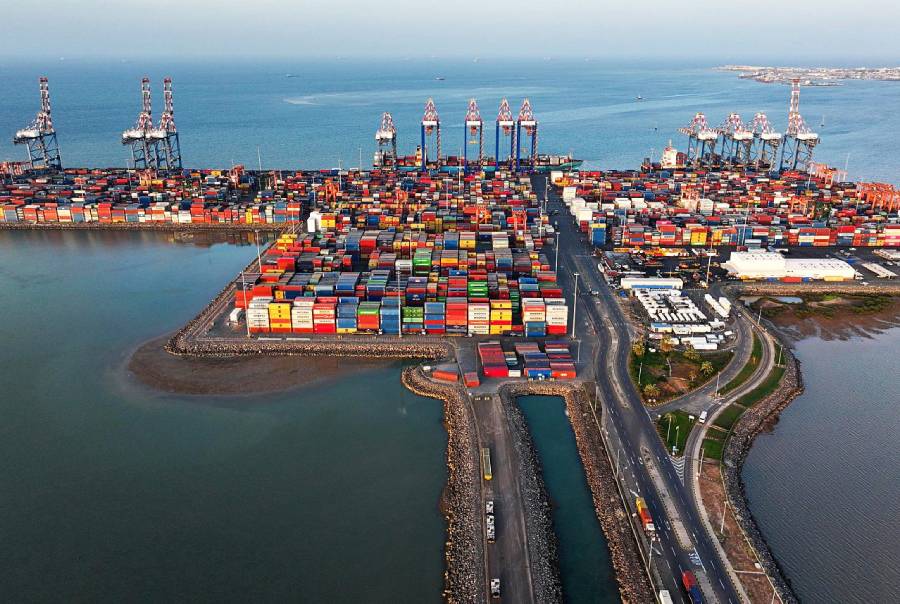 Le terminal à conteneurs du port de Doraleh, objet du litige entre l’État et DP World. DR