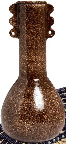 Vase touareg moucheté marron. DR
