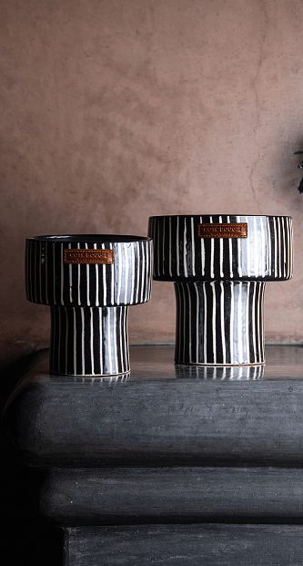 Bougies coupes zébrées. DR