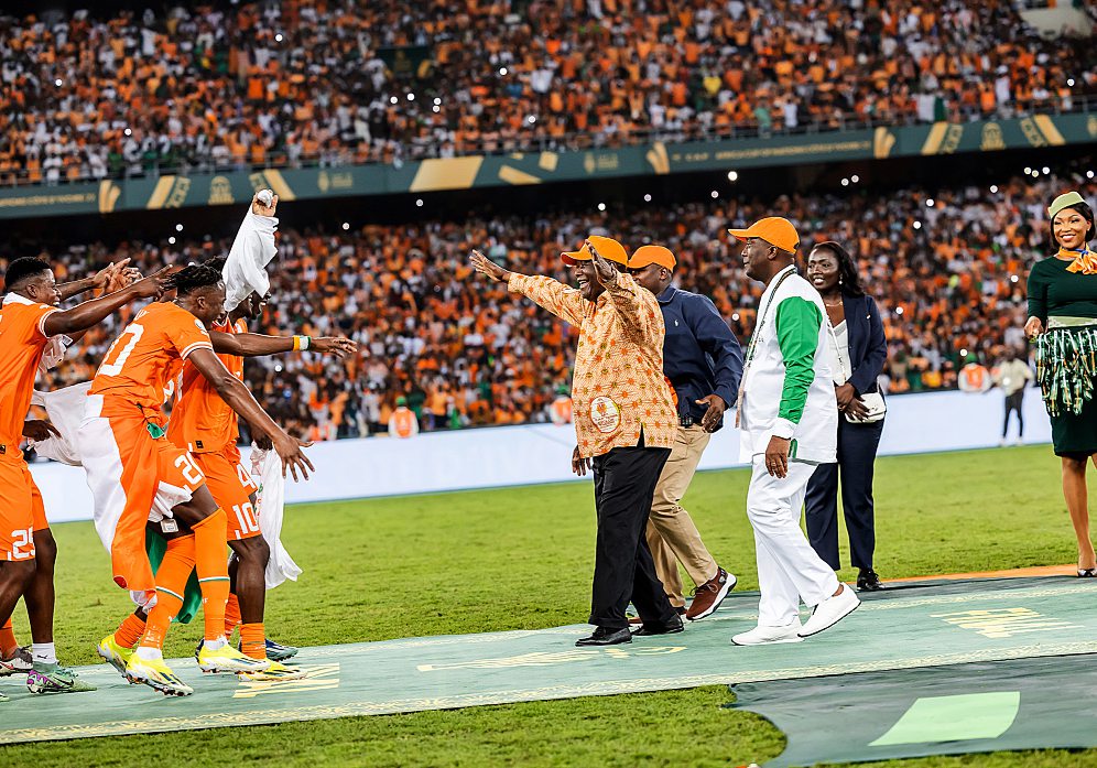 Les Éléphants, vainqueurs de la CAN 2024 en Côte d’Ivoire, félicités par le président Alassane Ouattara. DR