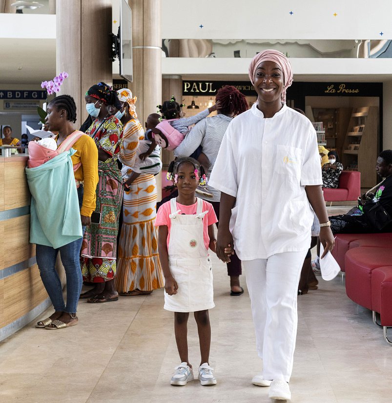 À l’hôpital Mère-Enfant Dominique Ouattara de Bingerville. NABIL ZORKOT