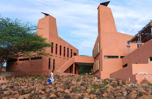 La façade est du Startup Lions Campus, à Turkana. CHRISTOPHER WILTON-STEER