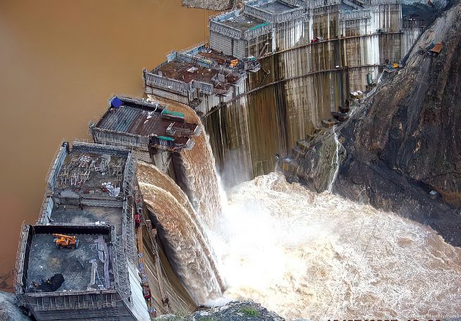 Le Grand Barrage de la renaissance (GERD) en Éthiopie. DR