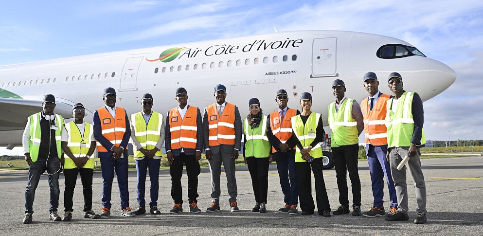 Visite officielle à Toulouse, siège du constructeur Airbus, les 23 et 24 octobre 2024, d’une délégation de haut niveau d’Air Côte d’Ivoire. DR