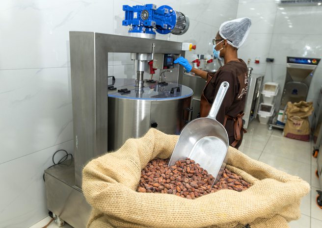 L’Atelier du chocolat propose des spécialités made in Côte d’Ivoire. NABIL ZORKOT
