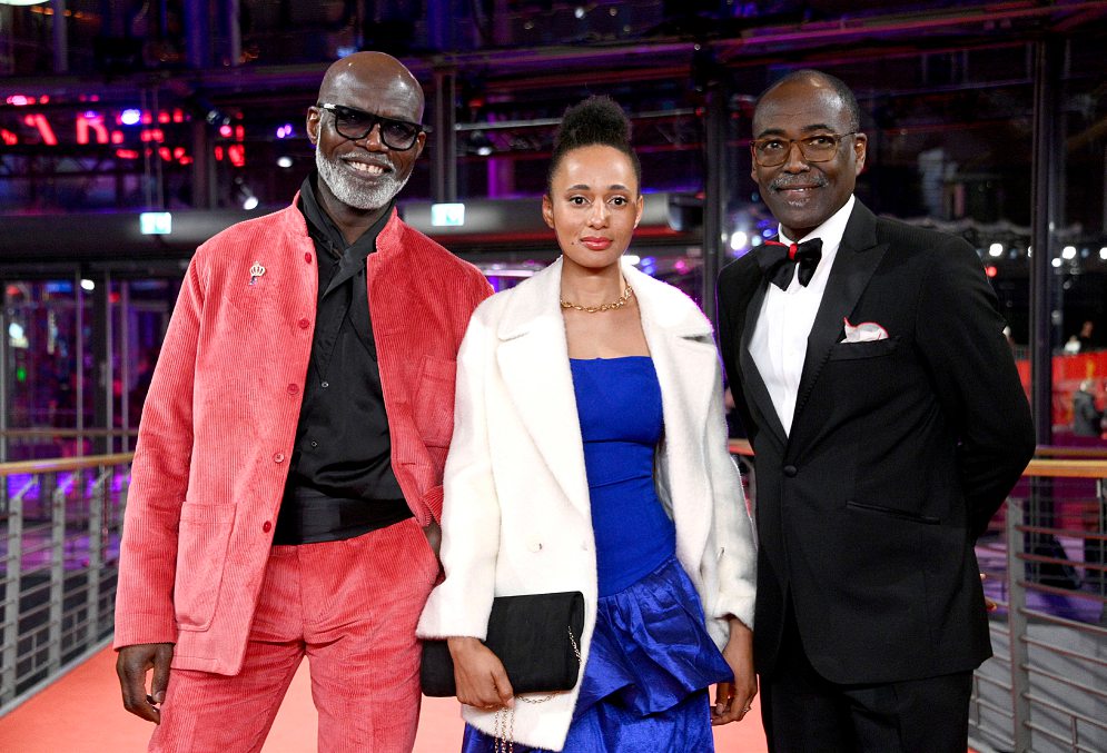 Ériq Ebouaney, Maïmouna Miawama et Mahamat-Saleh Haroun lors de la première du film, à la Berlinale, le 19 février 2026. IMAGO / KCS PRESSE
