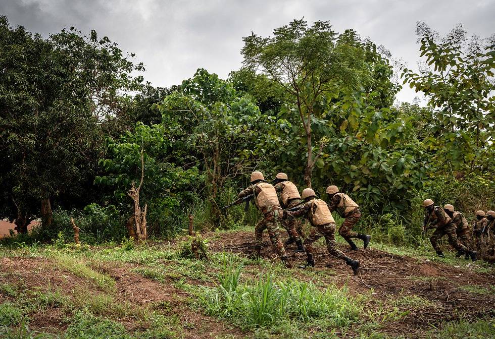 L’armée béninoise fait face à des insurrections djihadistes dans le nord du pays. Ici, à Ouassa. ADRIENNE SURPRENANT/MYOP
