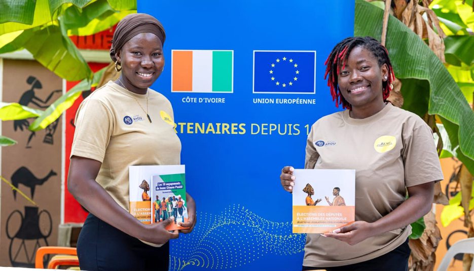 À Yopougon, lors de la semaine de l’engagement, qui s’est tenue du 5 au 15 décembre 2025, pour célébrer la mobilisation citoyenne des jeunes. UE