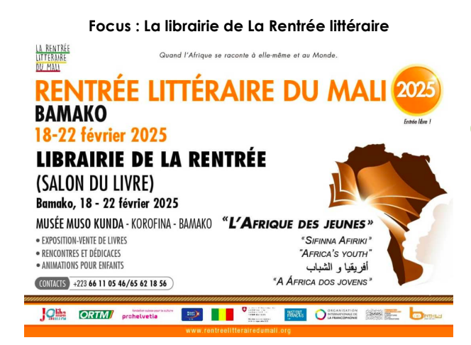 Rentrée Littéraire du Mali 2024 LA RENTREE LITTERAIRE DU MALI 