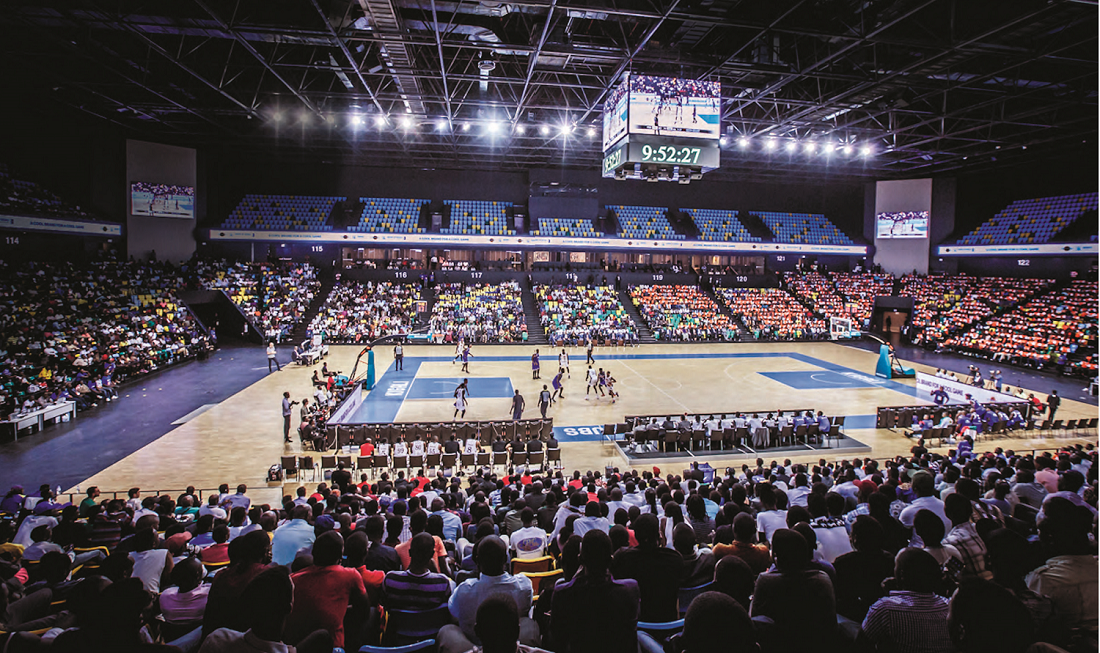 La Kigali Arena, où se déroulera l’édition 2021 de l’Afrobasket, du 24 août au 5 septembre. MVOMBE