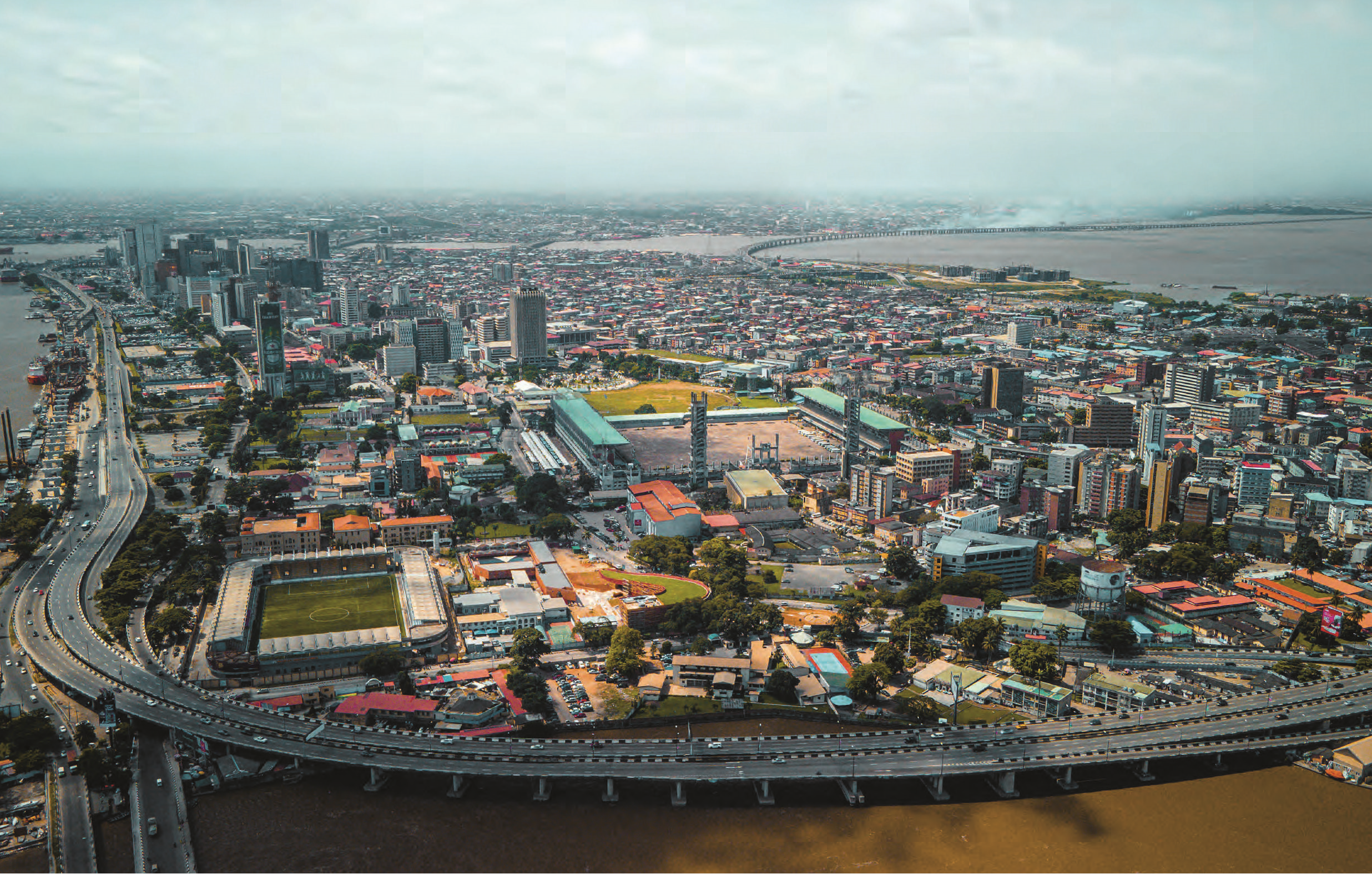La géante Lagos, qui compte 22 millions d’habitants. SHUTTERSTOCK