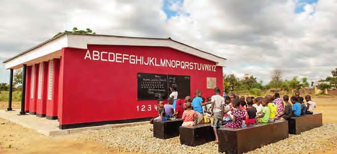 En 18 heures, une école a été « imprimée » en 3D au Malawi, en juillet dernier. DR