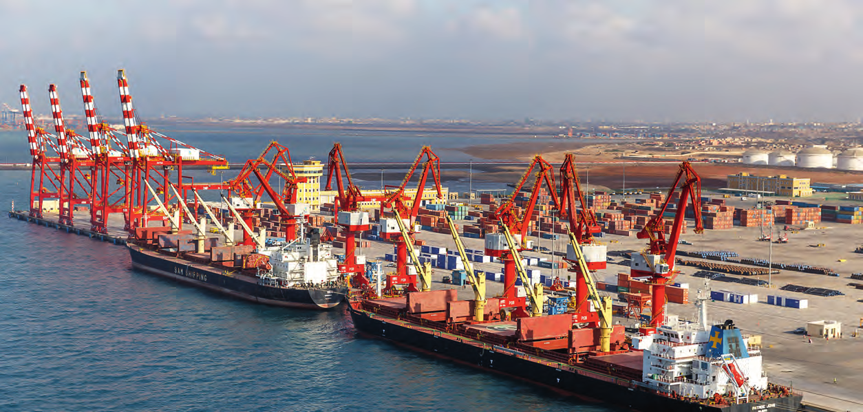 Le port polyvalent de Doraleh regroupe des installations modernes et offre des capacités de stockage importantes.PATRICK ROBERT