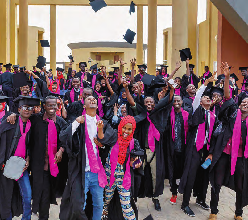 Cérémonie d’inauguration du nouveau campus de l’Université de Djibouti, en février 2018.PATRICK ROBERT