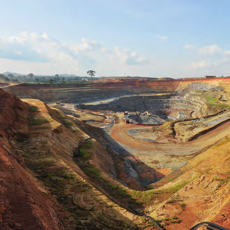 Le pays veut renforcer sa présence dans l’exploitation des ressources du sous-sol. Ici, une mine d’or à ciel ouvert de Bonikro, dans la région des Lacs. NABIL ZORKOT