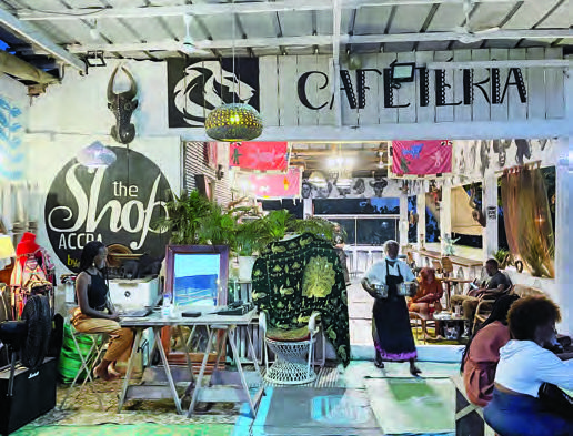 Le Bushman Café, galerie d'art et lieu alternatif. DR