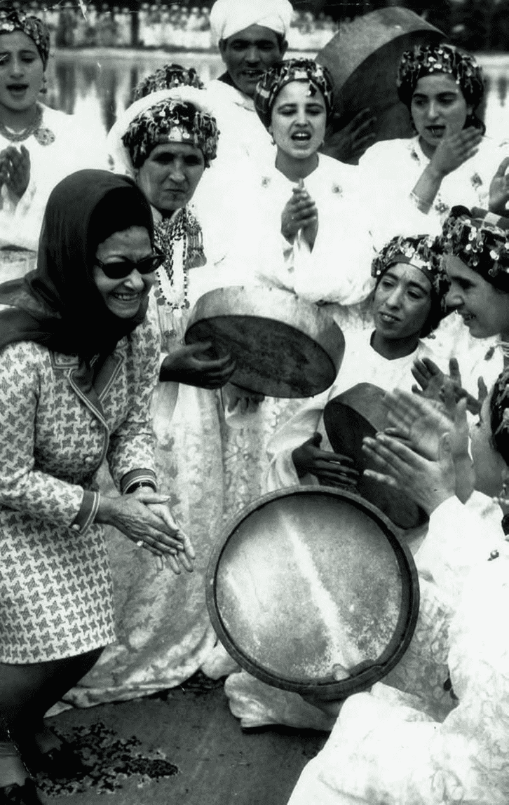 Oum Kalthoum à Rabat, en 1968, photographié par Farouk Ibrahim. IMA