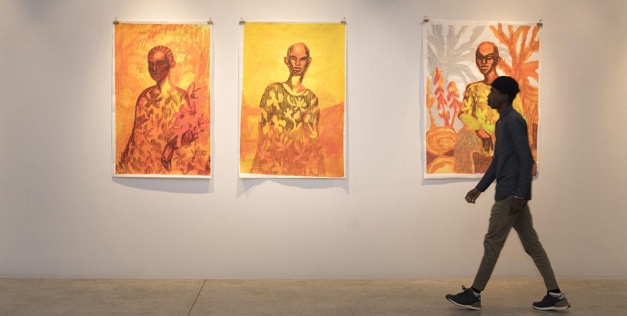 La galerie Cécile Fakhoury, à Abidjan.JIHANE ZORKOT POUR AM