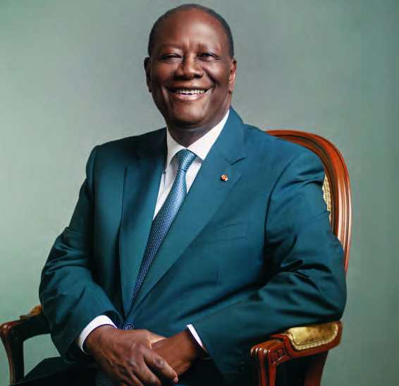 President Alassane Ouattara. ISSAM ZEJLY POUR JA