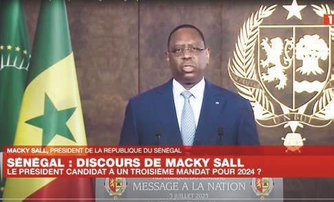 Le président annonce sa décision de ne pas se représenter, le 3 juillet dernier.CAPTURE D’ÉCRAN - SADAK SOUICI