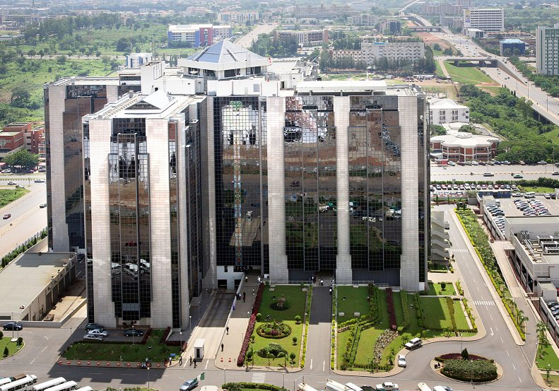 Le siège de la banque centrale du pays, dans la capitale Abuja.ALAMY