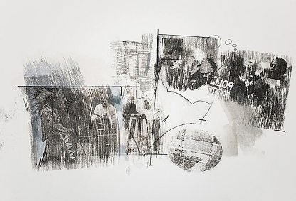 L’artiste Nidhal Chamekh expose ses dessins dans le cadre de l’inauguration de la nouvelle galerie de Selma Feriani, réfléchissant à ce que serait devenue Carthage si elle n’avait pas été détruite.DR