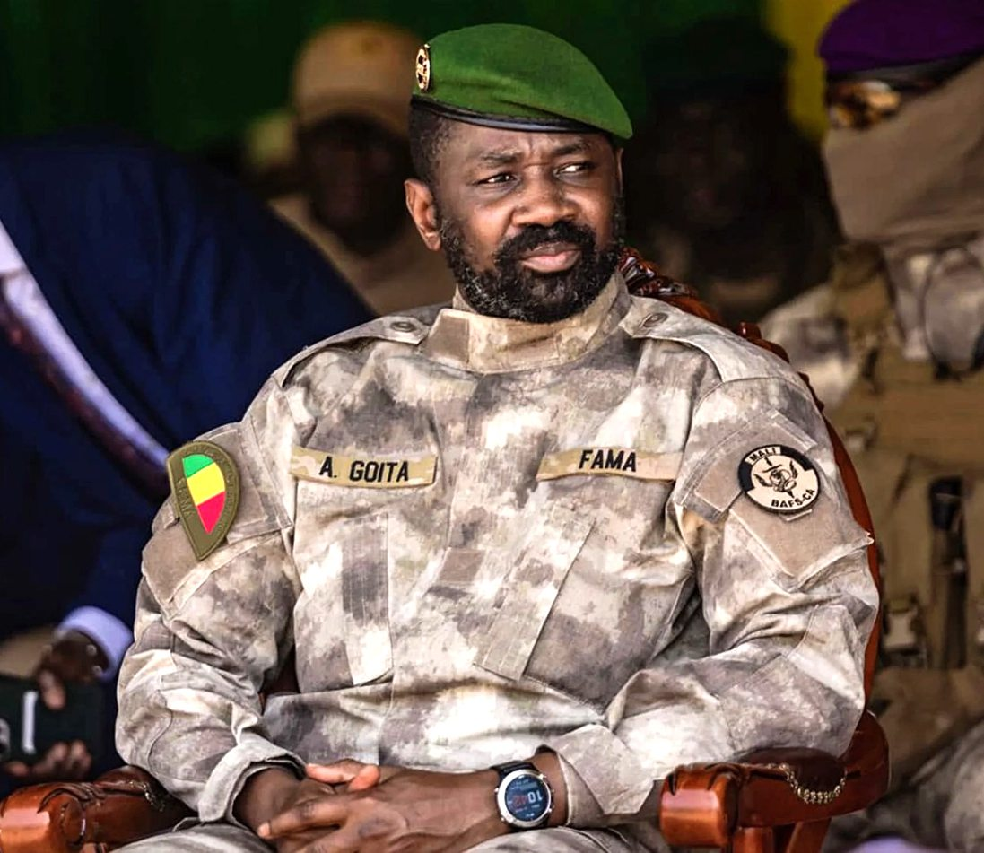 Le colonel Assimi Goïta, président de la transition du Mali. PRÉSIDENCE DE LA RÉPUBLIQUE DU MALI