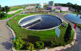 La station de traitement et d’épuration des eaux usées (STEP) de Khouribga. DR