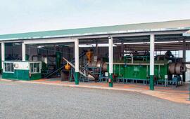 L’usine récupère les rebuts des producteurs de café des environs, afin de les valoriser.NETZERO 2022