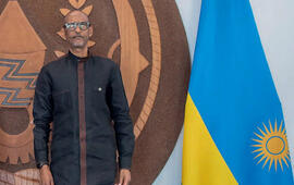 The president of Rwanda, Paul Kagame. RWANDAN OFFICE OF THE PRESIDENT/HANDOUT VIA XINHUA/RÉ