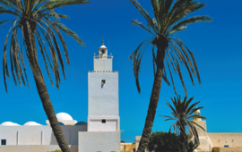 La mosquée de Guellala, petite ville du sud. ALAMY