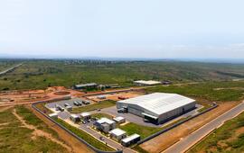 La nouvelle usine de blending à Bugesera au Rwanda. OCP