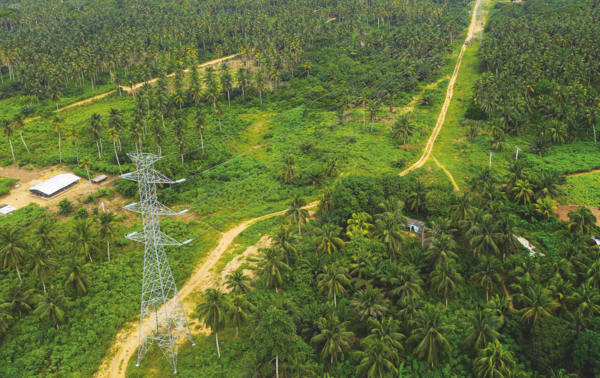 Une ligne électrique reliant Anani à Bingerville. NABIL ZORKOT