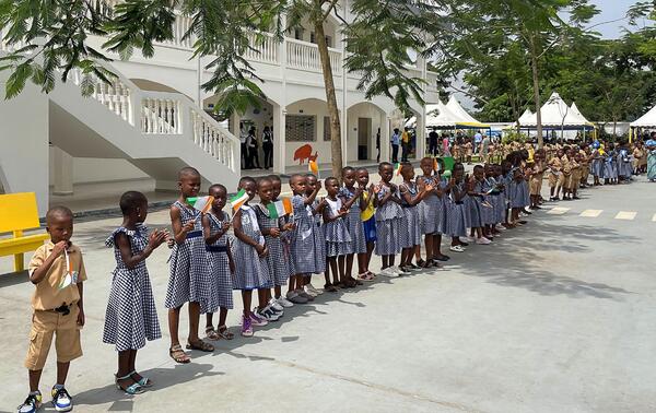 Le groupe scolaire d’excellence Children of Africa, à Abobo, comprend deux écoles primaires et une école maternelle. ZYAD LIMAM