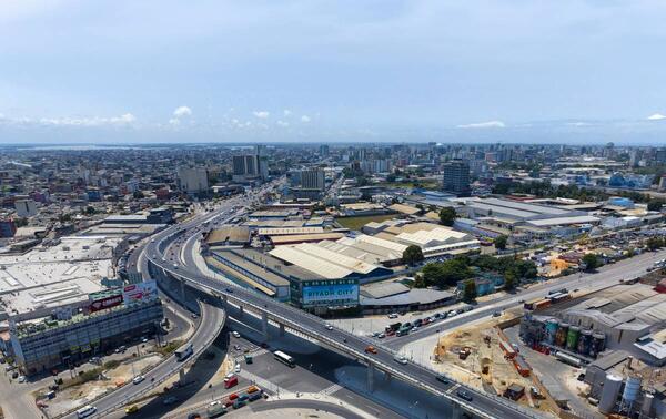 L’échangeur Solibra, au cœur d’Abidjan, inauguré le 30 août 2024. NABIL ZORKOT