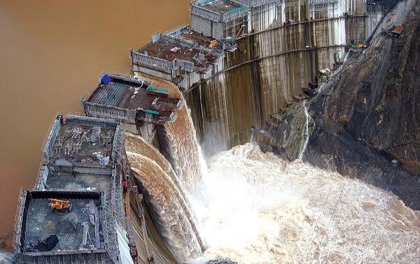 Le Grand Barrage de la renaissance (GERD) en Éthiopie. DR