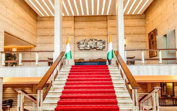 Le palais présidentiel, à Abidjan. PRÉSIDENCE DE CÔTE D’IVOIRE/DR