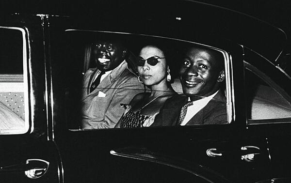 Louis Armstrong, Andrée Blouin et Moïse Tshombé. DR