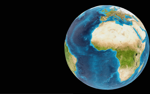 Vue de la Terre depuis l’espace. SHUTTERSTOCK