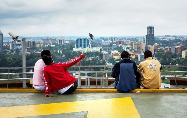 Un regard tourné vers le futur ? Ici à Nairobi, au Kenya.HUGH MITTON / ALAMY STOCK PHOTO