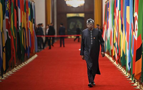 Le président Bola Ahmed Tinubu lors du sommet sur la coopération sino-africaine, qui s’est tenu à Pékin en septembre 2024. JIN LIANGKUAI/XINHUA-REA