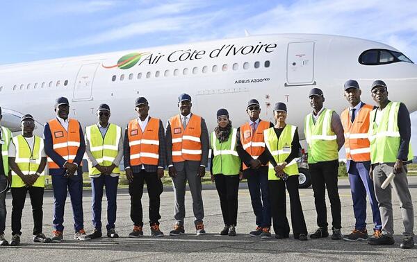 Visite officielle à Toulouse, siège du constructeur Airbus, les 23 et 24 octobre 2024, d’une délégation de haut niveau d’Air Côte d’Ivoire. DR
