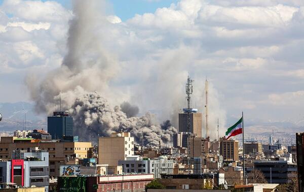 Frappes américano-israéliennes sur Téhéran, le 1 er mars 2026. ARASH KHAMOOSHI/POLARIS/STARFACE