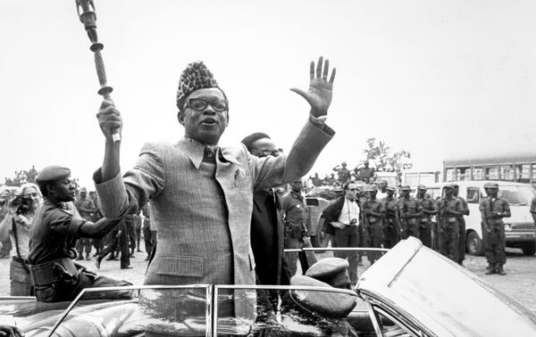 Le maréchal-président, à Kolwezi, en mai 1977. CAMERAPIX PHOTOGRAPHER/CAMERAPIX/AFRICAN.PICTURES