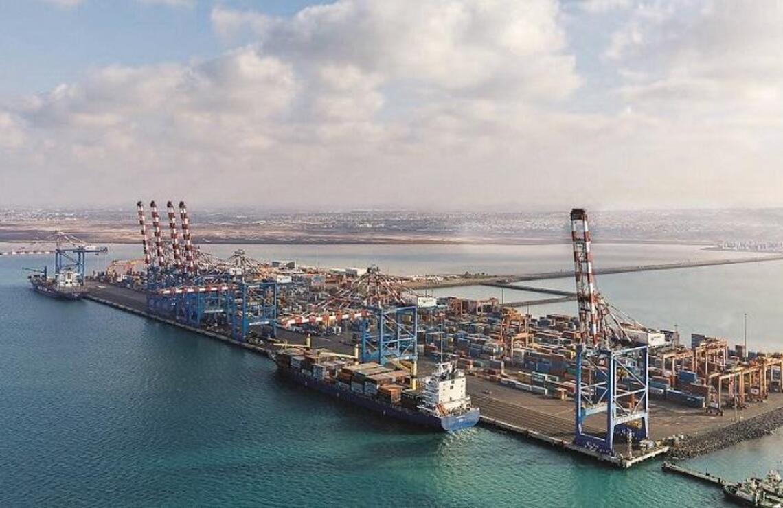 Le terminal à conteneurs du port polyvalent de Doraleh. PATRICK ROBERT