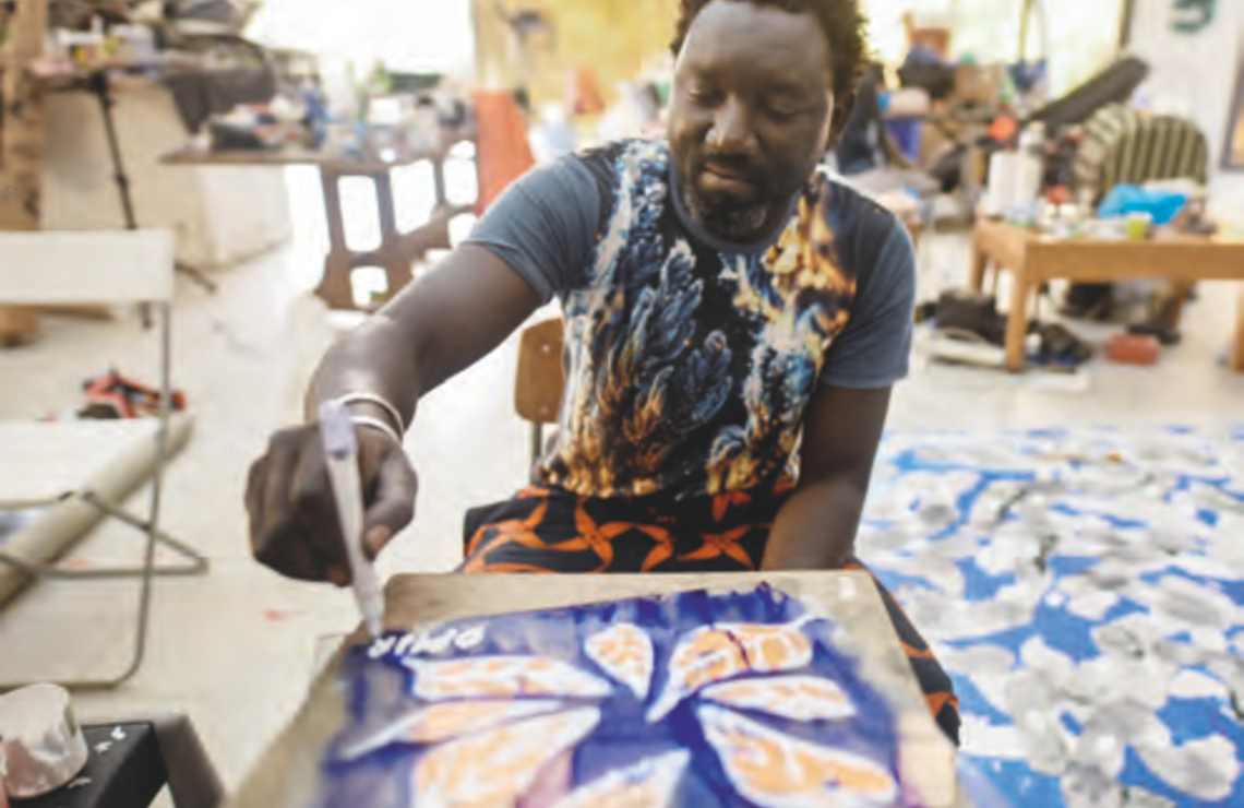 Le travail du Sénégalais Omar Ba est très prisé des collectionneurs.COOPER INVEEN/REUTERS