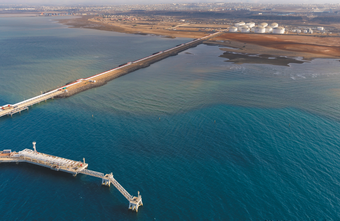 Le terminal pétrolier de Doraleh est un prolongement du port international de Djibouti.PATRICK ROBERT