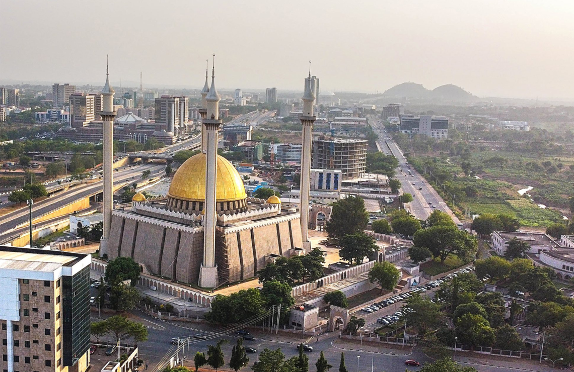 The national mosque in Abuja is one of the largest buildings in the federal capital.SHUTTERSTOCK
