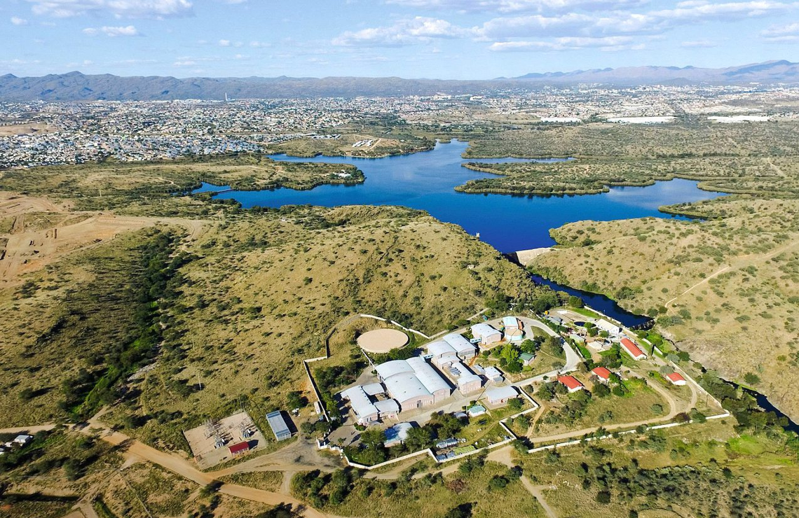 L’usine de traitement des eaux de Gammans, à proximité de Windhoek. DR